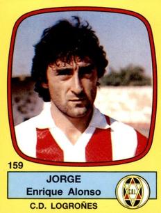 1988-89 Panini Spanish Liga #159 Jorge Enrique Alonso Front