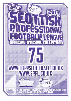 2013-14 Topps SPFL Stickers #75 Paul Hanlon Back
