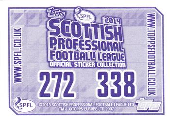 2013-14 Topps SPFL Stickers #272 Michael Devlin Back