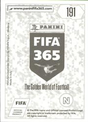 2018 Panini FIFA 365 Stickers #191 Luis Suárez Back