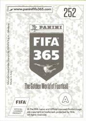 2018 Panini FIFA 365 Stickers #252 Edinson Cavani Back