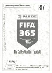 2018 Panini FIFA 365 Stickers #317 Vadis Odjidja-Ofoe Back