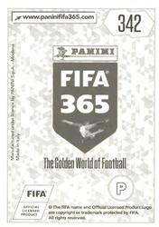 2018 Panini FIFA 365 Stickers #342 Mario Mandžukić Back