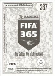 2018 Panini FIFA 365 Stickers #367 Bruno Peres Back