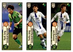 2018 Panini FIFA 365 Stickers #527a/527b/527c Jeong Hyuk / Jang Yunho / Lee Jaesung Front