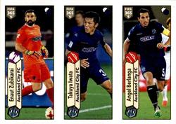 2018 Panini FIFA 365 Stickers #535a/535b/535c Eñaut Zubikarai / Takuya Iwata / Ángel Berlanga Front