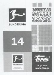 2019-20 Topps Bundesliga Offizielle Sticker #14 André Hahn Back