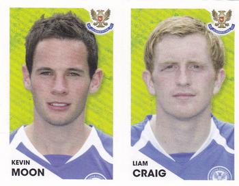 2012 Panini Scottish Premier League Stickers #406 / 407 Liam Craig / Kevin Moon Front