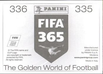 2015-16 Panini FIFA 365 The Golden World of Football Stickers #335 / 336 Ashley Young / Adnan Januzaj Back
