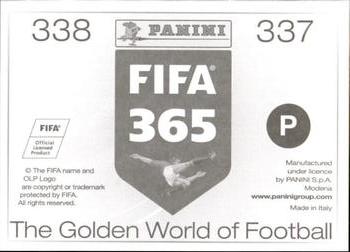 2015-16 Panini FIFA 365 The Golden World of Football Stickers #337 / 338 Juan Mata / Bastian Schweinsteiger Back