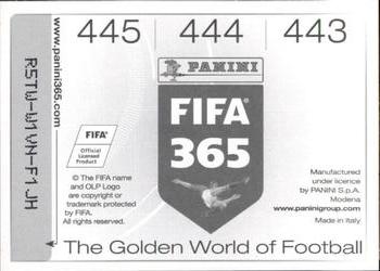 2015-16 Panini FIFA 365 The Golden World of Football Stickers #443 / 444 / 445 Thiago Silva / Marquinhos / Blaise Matuidi Back