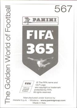2015-16 Panini FIFA 365 The Golden World of Football Stickers #567 Juventus Bianconeri Back