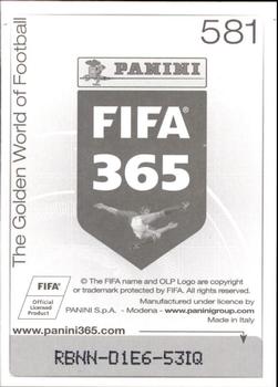 2015-16 Panini FIFA 365 The Golden World of Football Stickers #581 Logo AC Milan Back