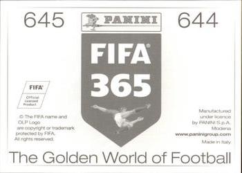 2015-16 Panini FIFA 365 The Golden World of Football Stickers #644 / 645 Joël Veltman / Mike van der Hoorn Back
