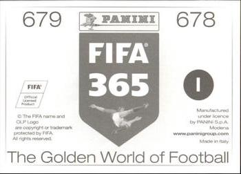 2015-16 Panini FIFA 365 The Golden World of Football Stickers #678 / 679 Takuya Iwata / Darren White Back