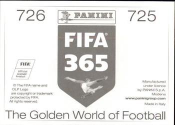 2015-16 Panini FIFA 365 The Golden World of Football Stickers #725 / 726 Giannelli Imbula / André André Back