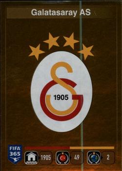 2015-16 Panini FIFA 365 The Golden World of Football Stickers #761 Logo Galatasaray AS Front