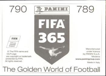 2015-16 Panini FIFA 365 The Golden World of Football Stickers #789 / 790 Burak Yılmaz / Umut Bulut Back