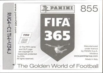 2015-16 Panini FIFA 365 The Golden World of Football Stickers #855 Brazil Back