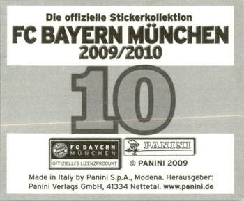 2009-10 Panini FC Bayern München Stickers #10 Louis van Gaal Back