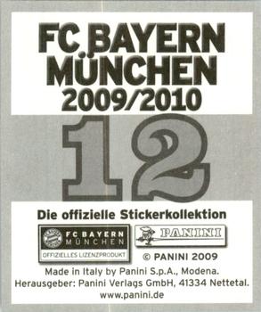 2009-10 Panini FC Bayern München Stickers #12 Michael Rensing Back