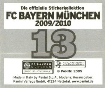 2009-10 Panini FC Bayern München Stickers #13 Michael Rensing Back
