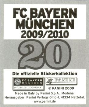 2009-10 Panini FC Bayern München Stickers #20 Thomas Kraft Back