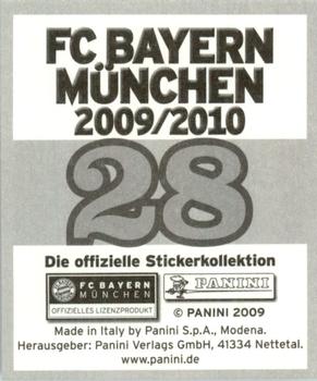 2009-10 Panini FC Bayern München Stickers #28 Daniel van Buyten Back