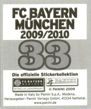 2009-10 Panini FC Bayern München Stickers #33 Martin Demichelis Back