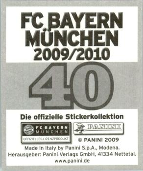 2009-10 Panini FC Bayern München Stickers #40 Philipp Lahm Back