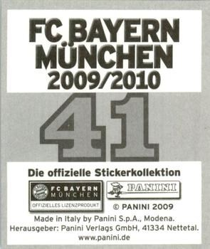 2009-10 Panini FC Bayern München Stickers #41 Andreas Görlitz Back