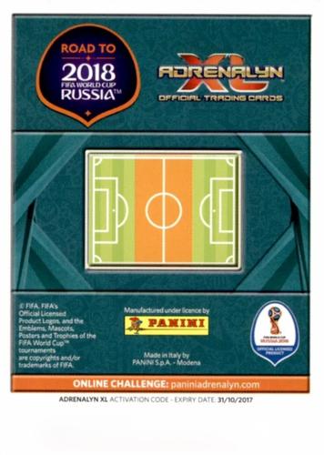 2017 Panini Adrenalyn XL Road to 2018 World Cup - XXL Limited Edition #NNO Kevin De Bruyne Back