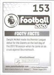 2019-20 Panini Football 2020 #153 Dwight McNeil Back