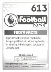 2019-20 Panini Football 2020 #613 Ryan Bennett Back
