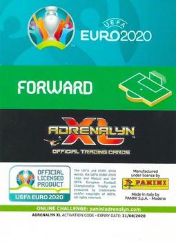 2020 Panini Adrenalyn XL UEFA Euro 2020 Preview - XXL Limited Edition #NNO Eden Hazard Back