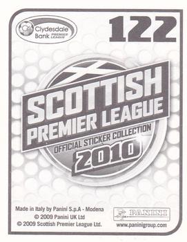 2010 Panini Scottish Premier League Stickers #122 Chris Humphrey Back