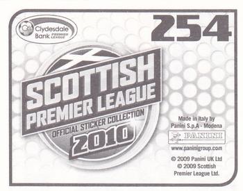 2010 Panini Scottish Premier League Stickers #254 Graham Stack Back