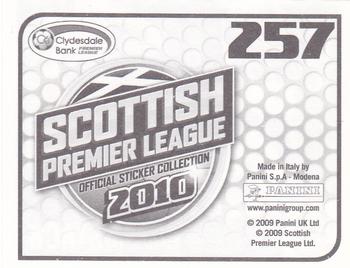 2010 Panini Scottish Premier League Stickers #257 Graham Stack Back