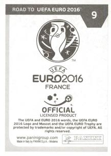 2015 Panini Road to UEFA Euro 2016 Stickers #9 Axel Witsel Back
