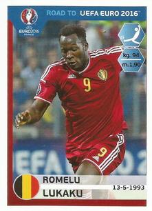 2015 Panini Road to UEFA Euro 2016 Stickers #16 Romelu Lukaku Front