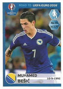 2015 Panini Road to UEFA Euro 2016 Stickers #23 Muhamed Besic Front