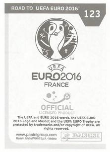 2015 Panini Road to UEFA Euro 2016 Stickers #123 Panagiotis Kone Back