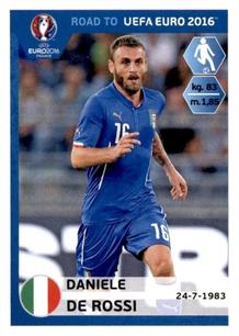 2015 Panini Road to UEFA Euro 2016 Stickers #167 Daniele De Rossi Front