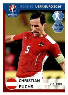 2015 Panini Road to UEFA Euro 2016 Stickers #194 Christian Fuchs Front