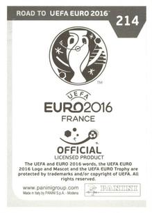 2015 Panini Road to UEFA Euro 2016 Stickers #214 Tomasz Jodlowiec Back