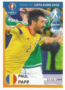 2015 Panini Road to UEFA Euro 2016 Stickers #247 Paul Papp Front