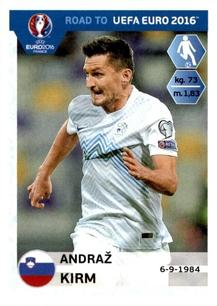 2015 Panini Road to UEFA Euro 2016 Stickers #298 Andraz Kirm Front