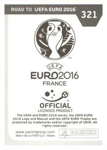 2015 Panini Road to UEFA Euro 2016 Stickers #321 Lukas Hradecky Back