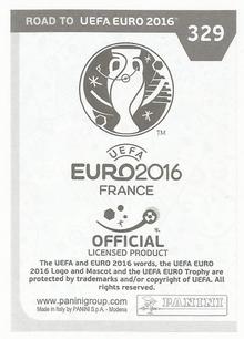 2015 Panini Road to UEFA Euro 2016 Stickers #329 Tim Sparv Back