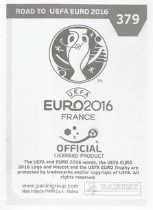 2015 Panini Road to UEFA Euro 2016 Stickers #379 Nuri Şahin Back